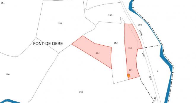 Plan du bien Vente lot de trois parcelles situées dans la Commune de BRISSAC